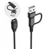 xDfind 2 in 1 Type-C and USB-A Ports Watch Charging Cable, Length: 1m